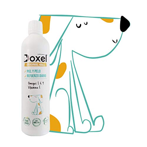 DOXEL Original 4ALL-1litro - Aceite para Perros| Suplemento Natural | Sistema Inmunitario Reforzado| Articulaciones| Pelo Brillante| Piel| Ácidos grasos Omega 3 6 9| Vitamina E| Alergias