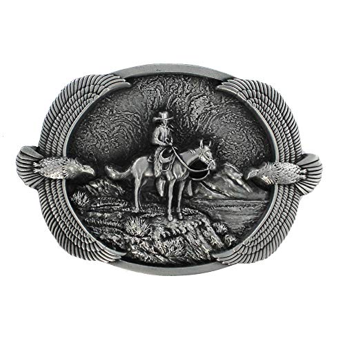 eeddoo Cinturón Hebilla – Western Cowboy Eagle (Buckle para Cambio Cinturón para Hombre y Mujer)