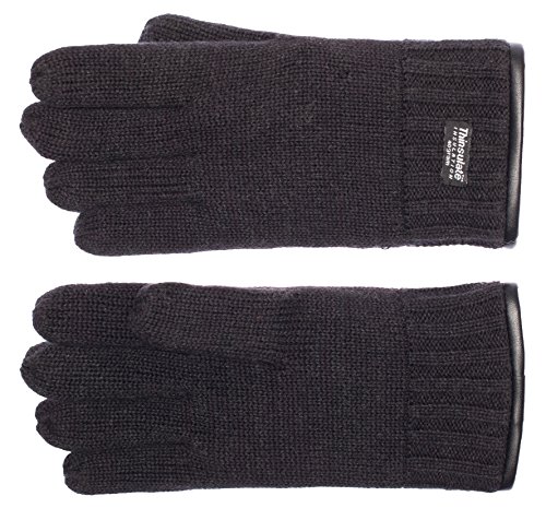 EEM guantes FYNN para hombre de lana suave con forro térmico Thinsulate; negro, L/XL