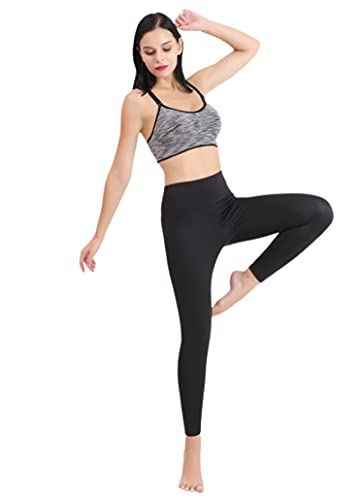 Effnny 2 Pack Pantalones de Yoga para Mujeres Mallas de Cintura Alta Control de Barriga Entrenamiento Corriendo Mallas Deportivas (2 Paquetes Rosado/Negro, XXL)