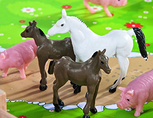 Eichhorn - Set de juego Little Farm, 21 piezas (100004304), 39x36 cm