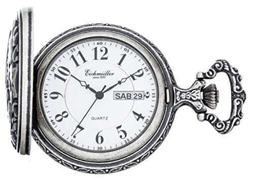 Eichmüller Reloj de bolsillo, caballo/equitación, 8202-02, con cadena y estuche