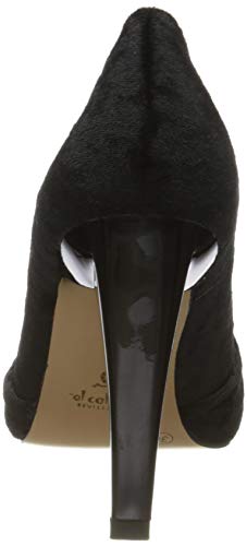 El Caballo Pilas, Zapato de tacón Mujer, Negro, 39 EU