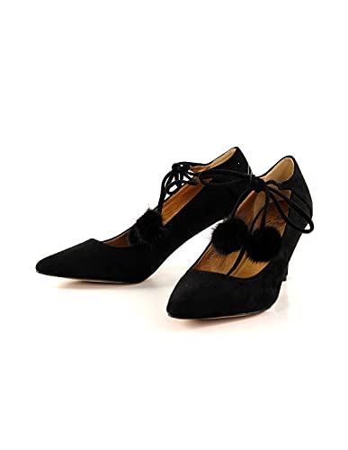 EL CABALLO Zapato de Fiesta Zagra, Mujer, Negro, 38 EU