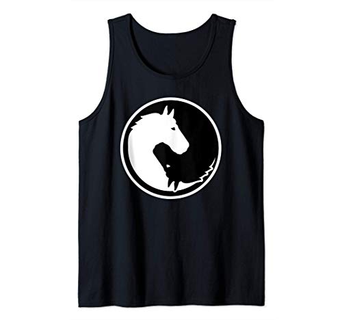 El yin y el yang de los caballos Camiseta sin Mangas