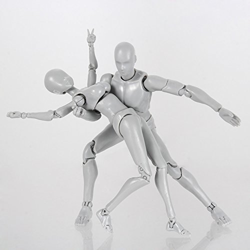 Espeedy Modelo de Figura de acción,2.0 Action Figure Model para SHF Body Kun Doll PVC Body-Chan DX Set-con los apoyos:Mano,Pies,Espada,Taza,Helado,ect. Este es un Modelo de acción Muy chulo