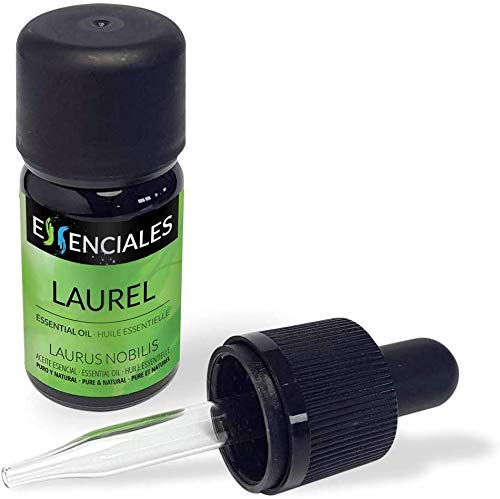 Essenciales - Aceite Esencial de Laurel, 100% Puro, 10 ml | Aceite Esencial Laurus Nobilis