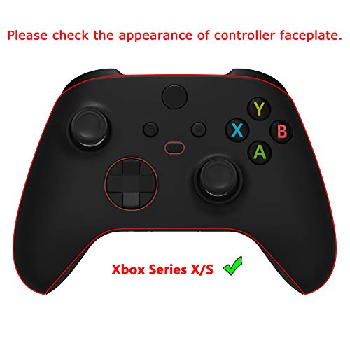 eXtremeRate Botones Completos para Mando Xbox Series S X Botón de LB RB LT RT Bumpers Triggers Gatillos D-Pad ABXY Start Back Sync Botón Comaptir Dedicado para Control Xbox Series X/S-Negro