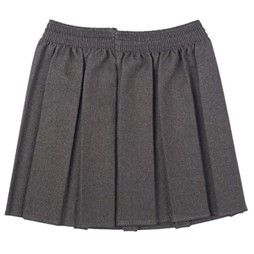 Falda para uniforme escolar con pliegues para niñas, todos los tamaños y colores Gris gris 7 - 8 Años