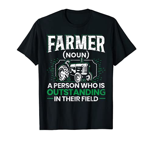 Farmer Definición Divertido Tractor Jinete Abuelo Camiseta