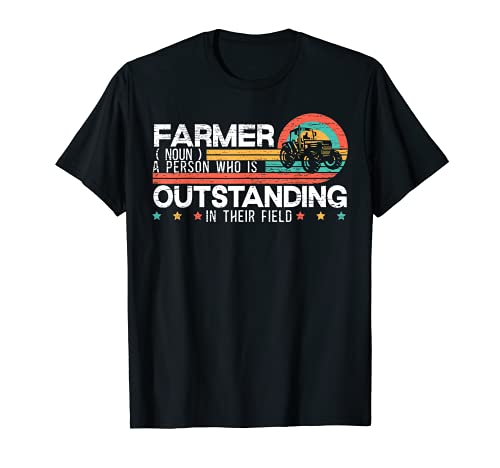 Farmer Definición Divertido Tractor Jinete Abuelo Camiseta