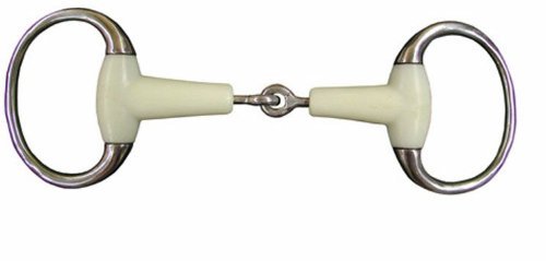 Flexi (happy mouth) Plastic Covered Eggbutt Jointed Snaffle Bit Size: 6 by William Hunter Equestrian