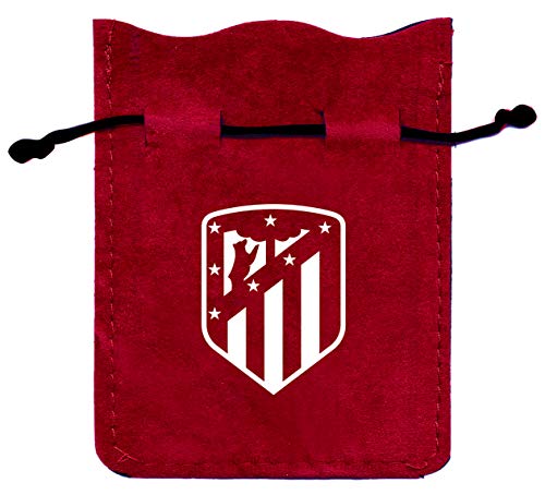 Fournier- Set Blister Oficial del Atlético de Madrid Conjunto de Mus con Baraja Española de 40 Cartas, Tapete y Amarracos en Bolsa de Antelina, Color Colchonero (1044181)
