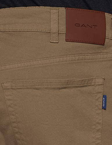 GANT Regular Jeans Vaqueros straight, Marrón (Desert Brown 261), W32/L32 (Talla del fabricante: 32/32) para Hombre