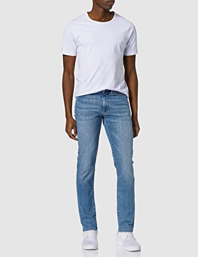 GANT Slim Jeans Pantalones Ajustados, Light Blue Worn in, 31W x 36L para Hombre