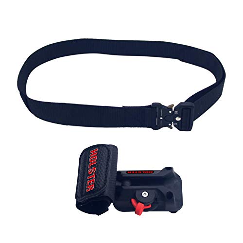 GeKLok Funda para herramientas con cinturón de cintura, soporte para taladro para electricista, cinturón con hebilla de almacenamiento, resistente, para colgar en la cintura (tamaño: A)
