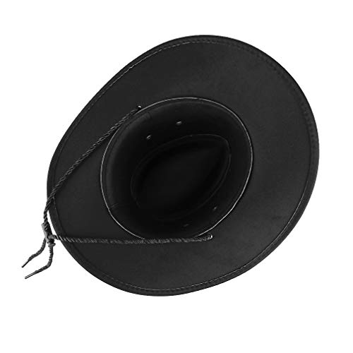 GEMVIE Sombrero de Cowboy Hombre Sombrero de Vaquero de ala Ancha Vintage Estilo Australiano Western Down Under Bush Hat