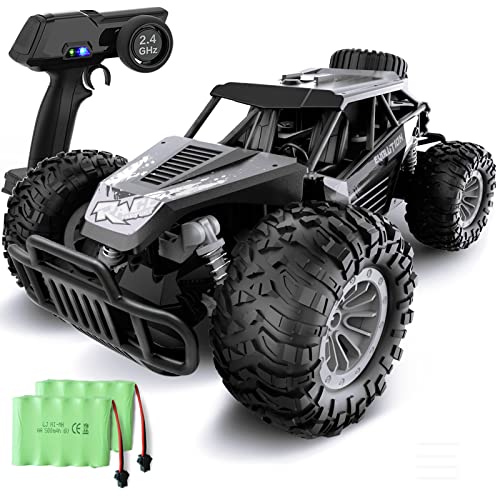 GizmoVine Coche teledirigido 1:14 velocidad RC Off-Road Buggy RC Coche todoterreno juguete con 2 baterías recargables para adultos y niños a partir de 6, 8 y 10 años (negro)