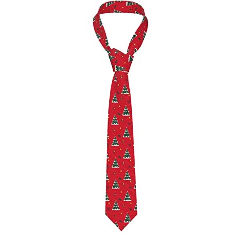 Gokruati Corbata delgada de moderna para hombres, corbata de árbol de Navidad de feliz Navidad para diversas profesiones, elegantes corbatas personalizadas para el trabajo y el ocio
