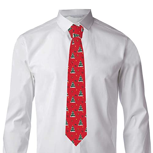 Gokruati Corbata delgada de moderna para hombres, corbata de árbol de Navidad de feliz Navidad para diversas profesiones, elegantes corbatas personalizadas para el trabajo y el ocio