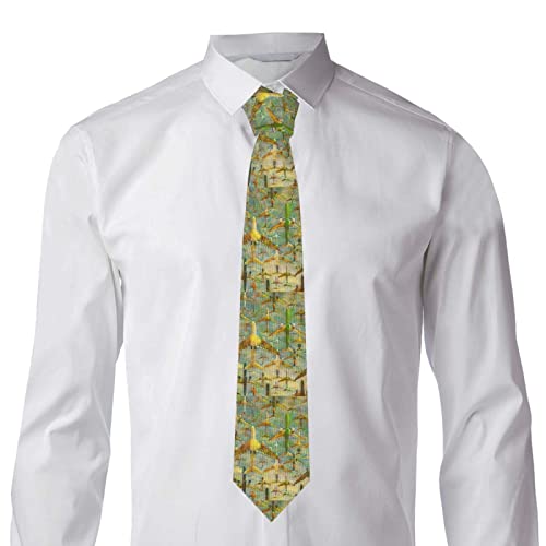 Gokruati Corbata delgada de moderna para hombres, corbata de avión de avión vintage para diversas profesiones, elegantes corbatas personalizadas para el trabajo y el ocio
