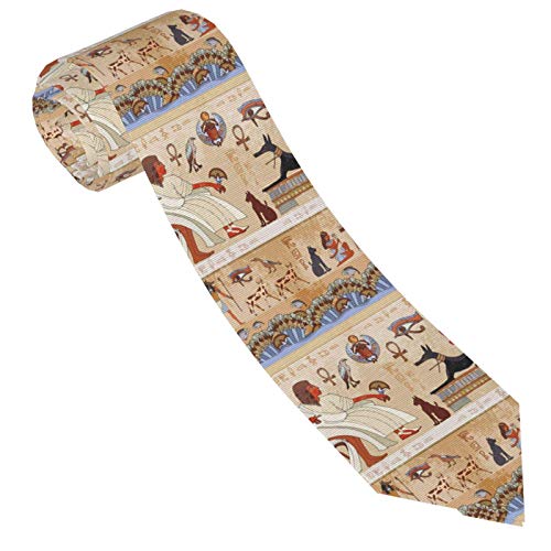 Gokruati Corbata delgada de moderna para hombres, corbata de faraones del antiguo Egipto para diversas profesiones, elegantes corbatas personalizadas para el trabajo y el ocio