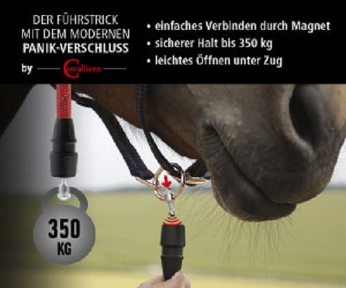 GoLeyGo Kerbl 2.0 - Cuerda para caballos con cierre magnético de clic, sin pin adaptador