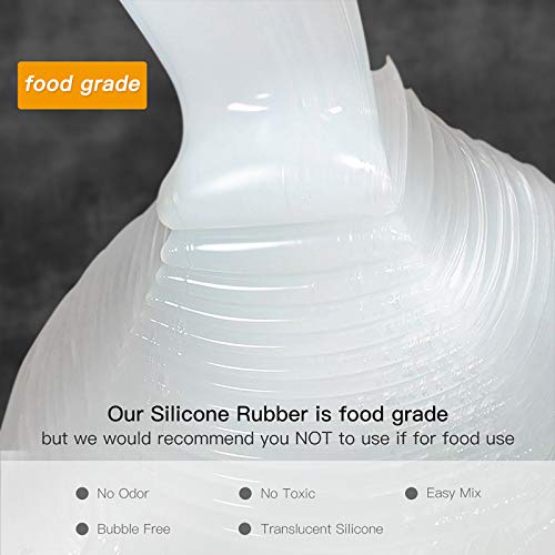 Goma de silicona - 500ml 1:1 Silicona líquida para hacer moldes de silicona - Goma de silicona para moldes de resina de bricolaje, fundición, manual, moldes de artesanía
