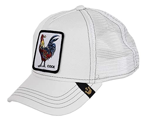 Goorin bros - Gorra (talla única), diseño de gallo y gallo, color blanco