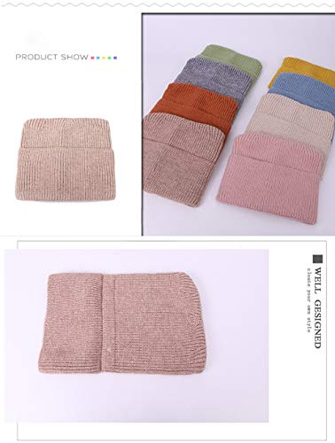Gorro Holgado Para Mujer, Gorro De Punto Grande, Sombreros De Invierno De Punto Elásticos, Gorro De Cola De Caballo De Punto De Costilla De Invierno De Tacto Suave, Sombreros Holgados De Esquí Cálidos