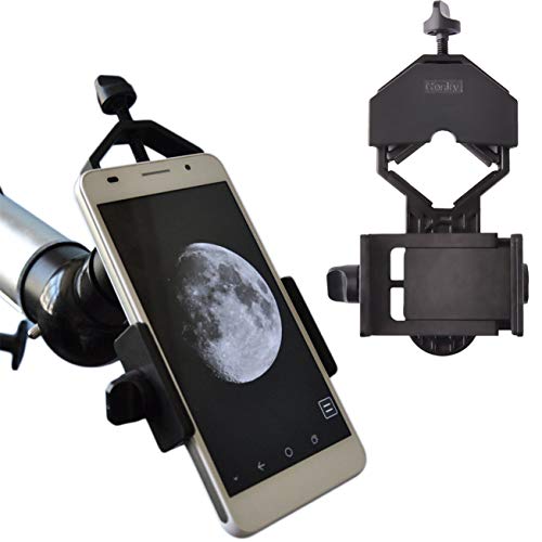 Gosky Soporte Universal para teléfono móvil Compatible con prismáticos, monoculares, telescopios y microscopios, Compatible con Casi Todos los Smartphones