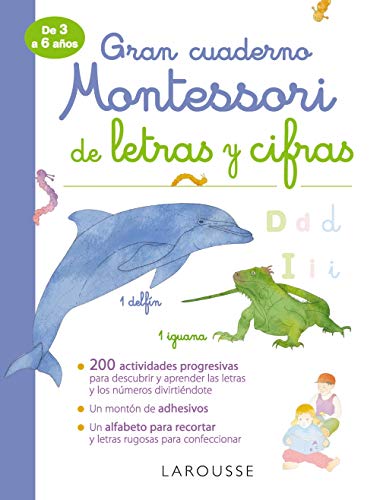 Gran cuaderno Montessori de letras y cifras (LAROUSSE - Infantil / Juvenil - Castellano - A partir de 3 años)