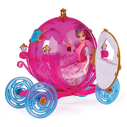 Grandi Giochi GG02960, Cenicienta con Caballo y su mágica carroza, Color Rosa