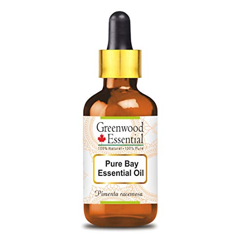 Greenwood Essential - Aceite esencial de laurel (Pimenta racemosa) 100 % natural de grado terapéutico extraído mediante destilación por arrastre de vapor, frasco con cuentagotas de cristal, 30 ml