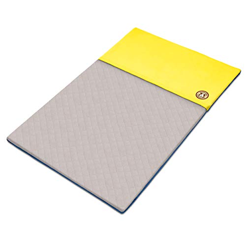 GuineaDad Liner Talla C&C 2x3, Amarillo | Forros de Jaula de vellón de Conejillo de Indias | Ropa de Cama de Conejillo de Indias | Bambú Absorbente | Fondo Impermeable