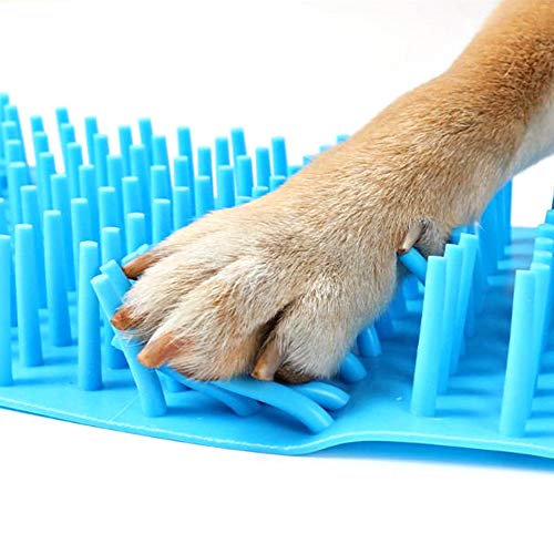 Gwolf Limpiador de Patas de Perro, Cepillo portátil de Limpieza de Mascotas con Toalla, Limpiador de pies de Perro masajeador de Silicona Suave para Patas de Patas de Gatos