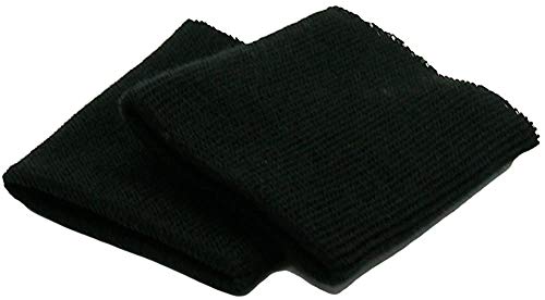 Haberdashery Online 2 puños elásticos para ropa color Negro. Ideales para rematar todas tus prendas. REF. PUNO1-ES