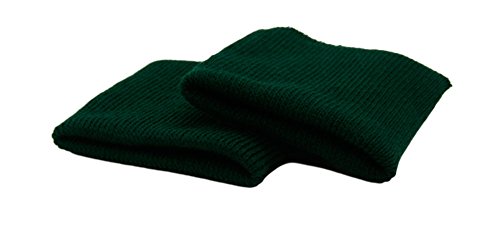 Haberdashery Online 2 puños elásticos para ropa color Verde. Ideales para rematar todas tus prendas. REF. PUNO63-ES