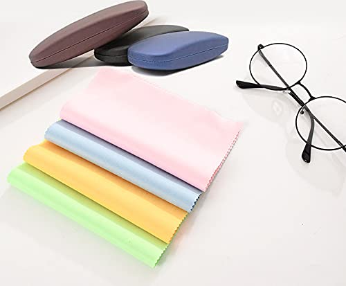 Hantier 3 Piezas Caja Protectora de Gafas de Cáscara Dura Gafas de Sol Caja Protectora con 10 Paños de Limpieza para Mujeres y Hombres