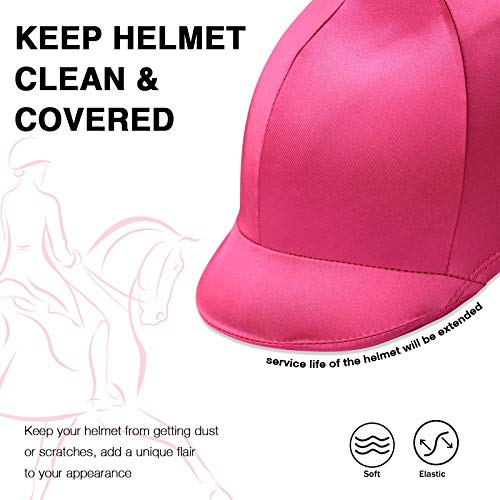 Harrison Howard Elasticity - Funda para casco de equitación ecuestre, color magenta