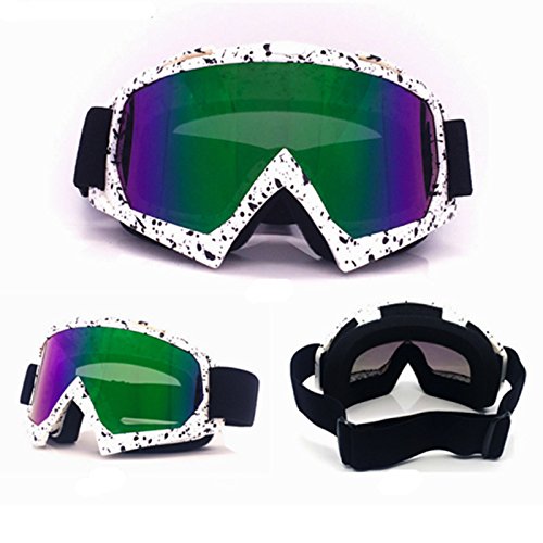 HCMAX Motocicleta Gafas de Protección con Máscara Facial Desmontable Estilo Harley Casco Equitación Gafas de Sol Regalo de San Valentín