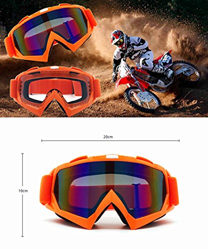 HCMAX Motocicleta Gafas de Protección con Máscara Facial Desmontable Estilo Harley Casco Equitación Gafas de Sol Regalo de San Valentín