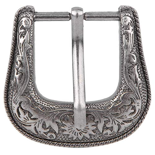 Hebilla de aleación Hebilla de cinturón Hebilla de cinturón Conjunto de hebilla de cinturón de cintura Metal Fabricación de cuero Accesorios de silla de montar(Inner diameter 25mm)