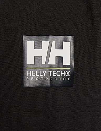 Helly Hansen Crew Hooded Midlayer - Chaqueta Impermeable, Cortavientos y Transpirable, con Forro Polar y Capucha Integrados, Hombre, Negro (990 Black), M