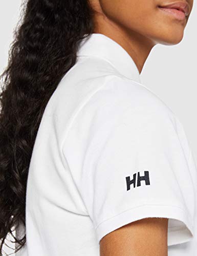 Helly Hansen Crew Pique 2 Camisa Polo, Mujer, Blanco, M