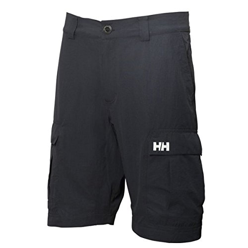 Helly Hansen HH QD Cargo Shorts 11 - Pantalón corto para hombre, Negro, 34