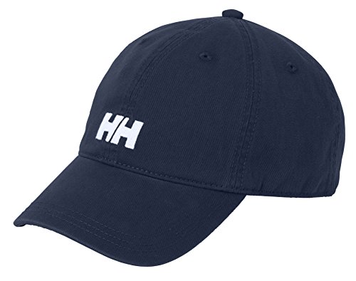 Helly Hansen Logo Cap Gorra Unisex 100% algodón para protegerse del Sol Durante Actividades al Aire Libre, Hombre, Azul (Navy), STD
