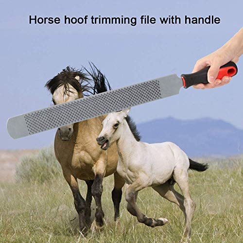 Herramienta de corte de pezuña para herrador de caballos, herramienta de herraje de doble cara para raspador de cuchillo de acero inoxidable de alto carbono