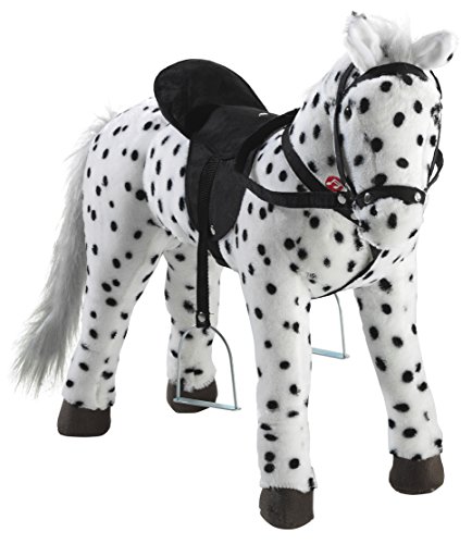 Heunec 723771 - puntos de pie blanco y negro de caballos con sonido 100 kg Capacidad de carga [importado de Alemania]