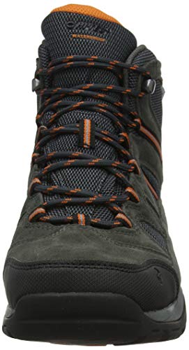 Hi-Tec Banderra II Wp zapatos de senderismo anchos de gran altura para hombre, gris (antracita grafito naranja quemado 51), 43 EU
